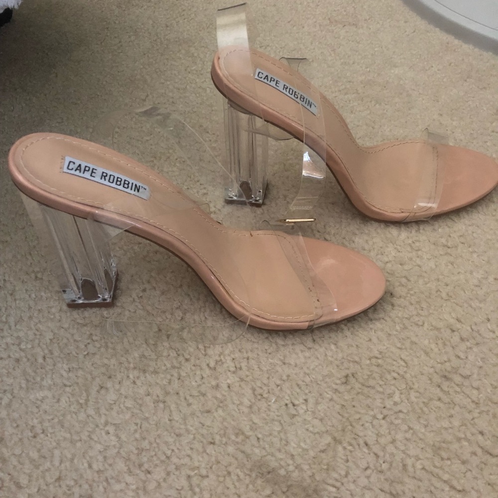Cape Robbin clear heels kim k inspired. BRAND NEW